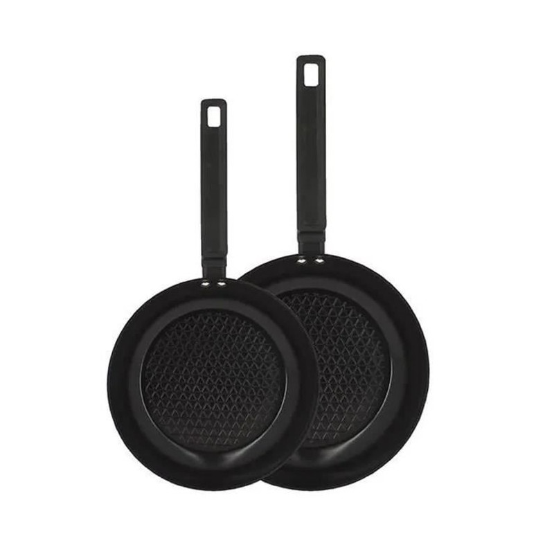 Set de 2 poeles - MENASTYL - 6020297 - En aluminium - 24 et 28 cm - Tous feux dont induction