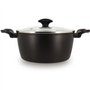 Faitout - MENASTYL - 6020647 - En alumimium forgé - 24 cm - Noir - Tous feux dont induction