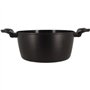 Faitout - MENASTYL - 6020647 - En alumimium forgé - 24 cm - Noir - Tous feux dont induction