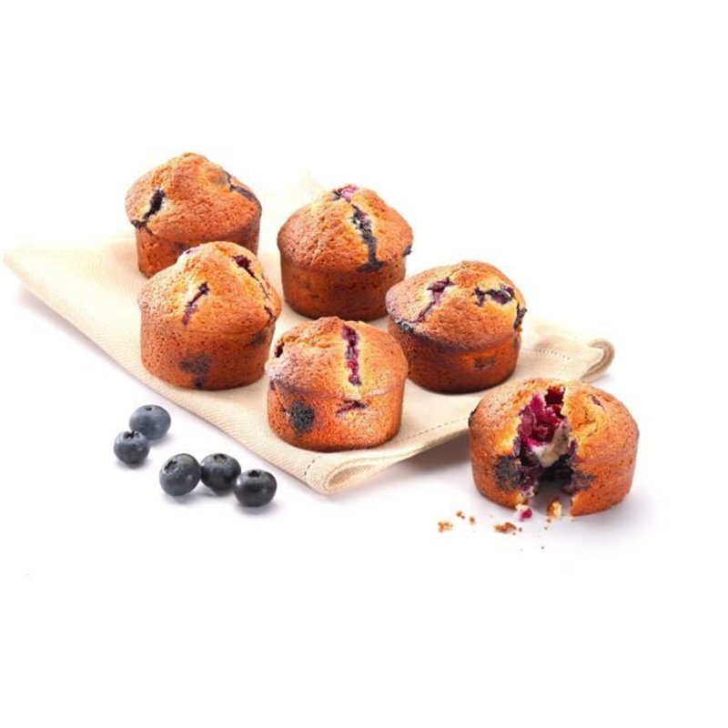 Image secondaire de Moule a muffin - PYREX - 1452001 - Rond - Acier carbone - Antiadhésif - 6 cavités