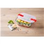 Boîte rectangulaire avec couvercle - PYREX - 1451023 - 17 x 10 cm - 400 ml - Cook & Heat - Base en verre borosilicate