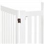 PawHut Barrière modulable Pliable barrière de sécurité avec Porte verrouillable intégrée dim. 155L x 35,5l x 76H cm MDF Blanc