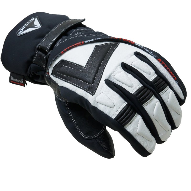 ATTONO Gants de ski V01 - 3 en 1 - En cuir - Avec sous-gants (XL)