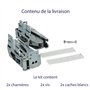 2x Charnières de porte réfrigérateur compatibles avec Bosch Balay Gaggenau Miele Neff Siemens De Dietrich 00481147 481147
