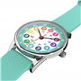 Cander Berlin MNA 1330 T Montre d'apprentissage analogique étanche pour enfant garçon et fille Turquoise, Rose, bracelet