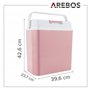Arebos 20 L Boîte réfrigérante | Boîte chauffante thermoélectrique | Glaciere Allume Cigare | Glaciere électrique | sur Secteur