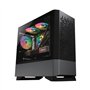 COUGAR GAMING | BOITIER PC GAMING | MG 140 AIR RGB NOIR MINI TOUR - Inclus 3 ventilateurs ARGB - Éclairage RVB - Contrôleur LED