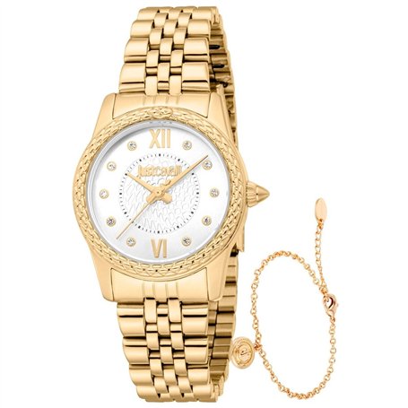Montre Femme Just Cavalli ANIMALIER SPECIAL PACK + BRACELET Doré (Ø 30 mm)