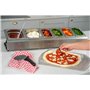 Ooni Saladette – Support bac inox – Accessoire cuisine pour four a pizza 6x bac rangement frigo avec couvercle silicone alimenta