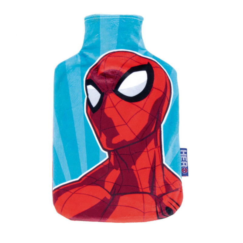 Image secondaire de Marvel Spiderman Bouillotte D'eau Chaude, Spiderman Sac D'eau Chaude, Velours Doux au Toucher, Thérapie Chaude et Froide, Capacité 1,5 L