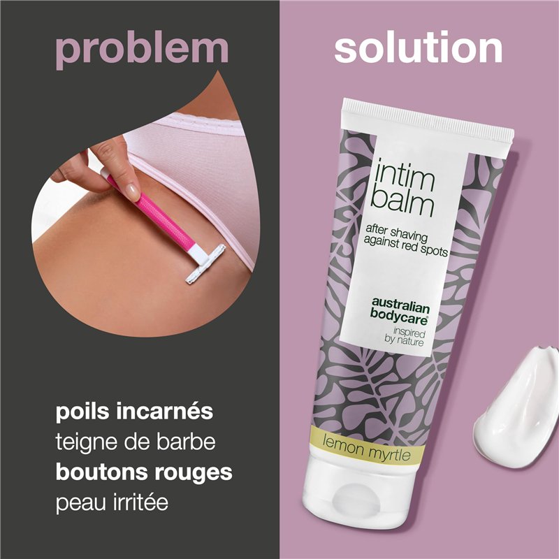 Image secondaire de Baume Après-Rasage Australian Bodycare Intim Balm (100ml) | Tea Tree Oil + Lemon Myrtle | Pour Poils Incarnés et Brûlures du au