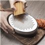 DIFCUL Râpe à Fromage, râpe pour Cuisine avec Couvercle de 2 Tailles, Râpe à Fromage avec récipient pour Aliments et Couvercle H
