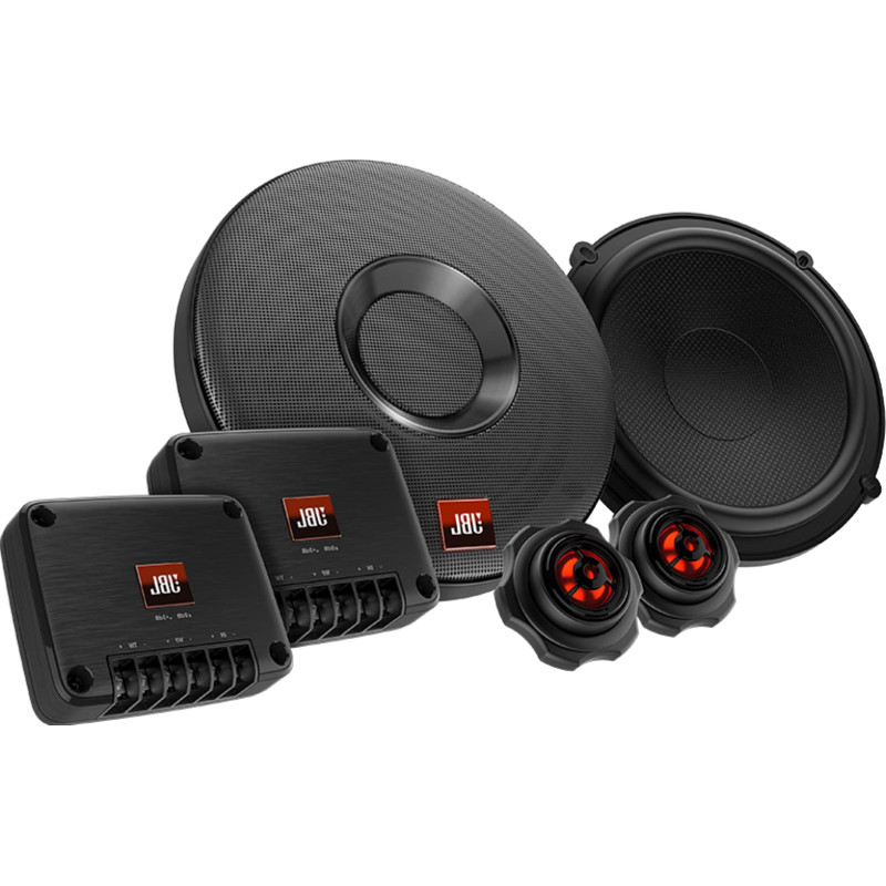 JBL Club 605CSQ Système car audio à 2 voies - Ensemble enceinte voiture à composants de 285 watts avec haut parleur voiture en