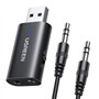 UGREEN Adaptateur Jack Bluetooth 5.4 pour TV Télé Émetteur Récepteur 2 en 1 pour Voiture Prise Aux 3.5mm Transmetteur Auxiliaire