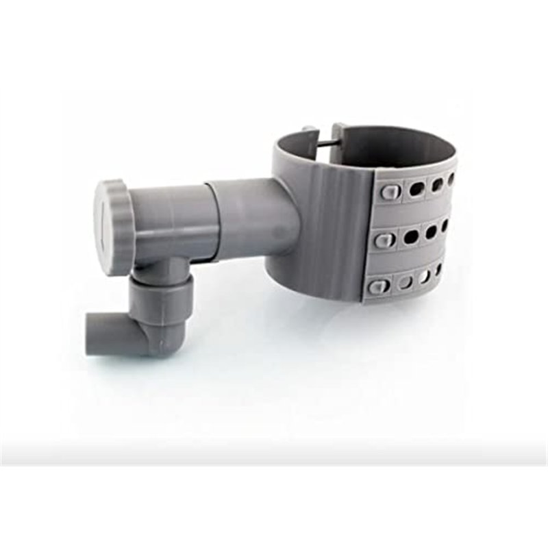 PVC Récupérateur Collecteur Eau de Pluie + scie Cloche pour gouttière de 75 à 100 mm