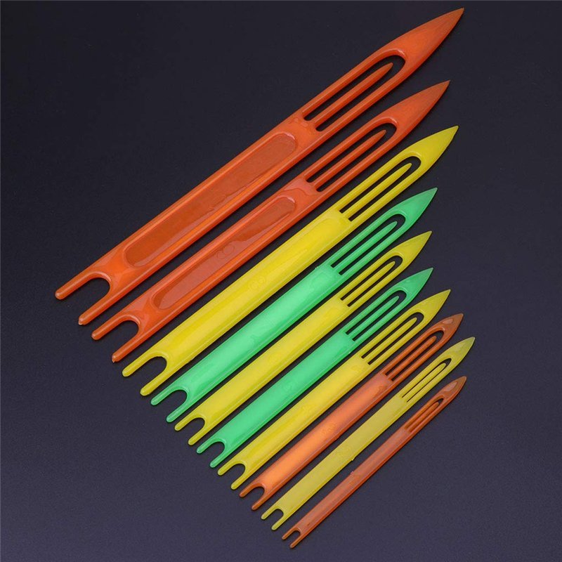 Image secondaire de WOWOWO 10 Pcs Filet De Pêche Aiguille De Réparation Filet Ligne Navettes en Plastique Réparation Tissage