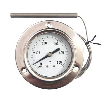 REDPOINT PIROMETRO/thermomètre 0-600° Inox pour fours à pizza