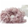 Couronne de Noël DKD Home Decor Mousse Plume (40 x 40 x 6 cm) (2 pcs)