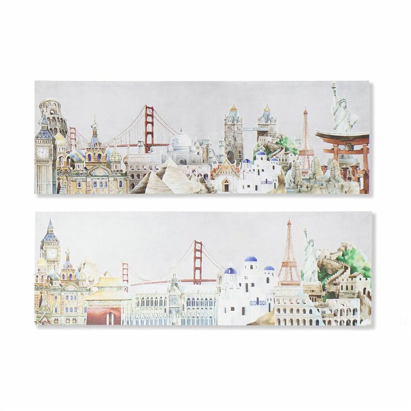 Cadre DKD Home Decor (2 Unités) (90 x 2 x 30 cm)