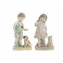 Figurine Décorative DKD Home Decor Bleu Rose Résine Enfant (26.5 x 16.5 x 44.5 cm) (2 pcs)