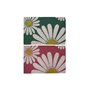 Paillasson DKD Home Decor Rose Caoutchouc Menthe Blanc Jaune 2 Unités Fibres de coco (60 x 40 x 0