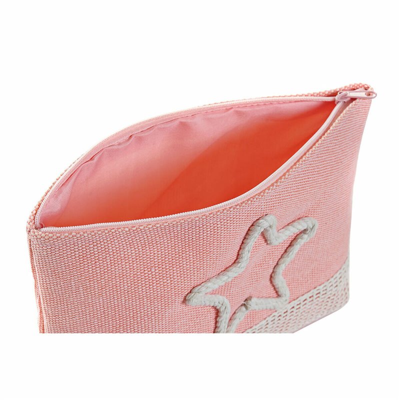 Image secondaire de Trousse de toilette DKD Home Decor Beige Corail Menthe méditerranéen (25 x 7 x 15 cm) (2 Unités)