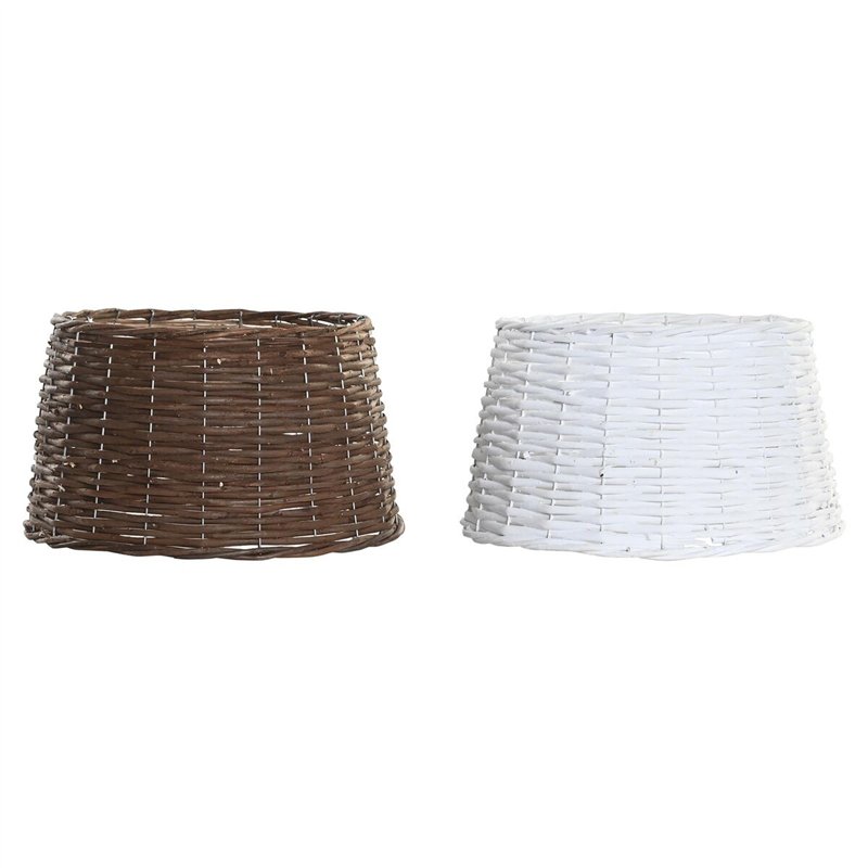 Jupe pour l'arbre de Noël DKD Home Decor osier (39 x 39 x 22 cm) (2 Unités)