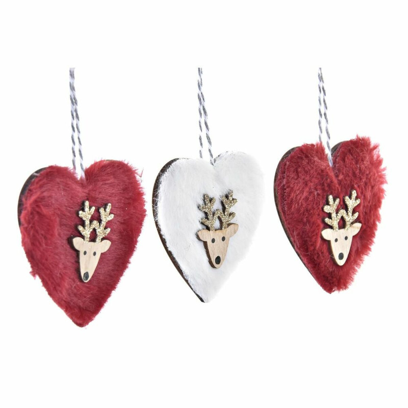 Image secondaire de Ensemble Décorations de Noël DKD Home Decor Polyester (21 x 8 x 1 cm) (8 cm) (2 Unités)