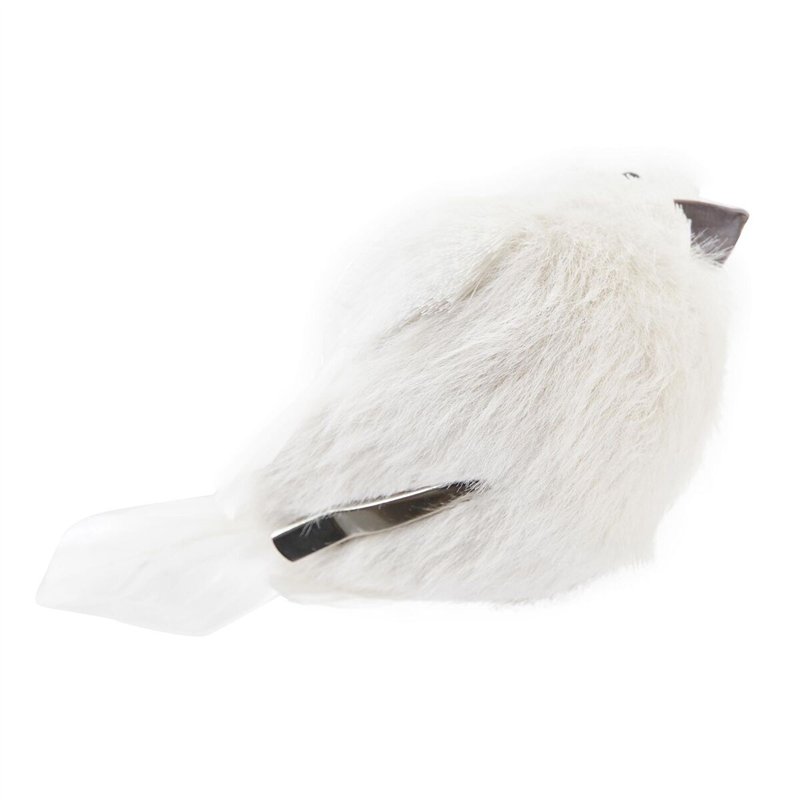 Image secondaire de Décorations de Noël DKD Home Decor Mousse Oiseau Plume (10 x 6 x 8 cm) (2 Unités)