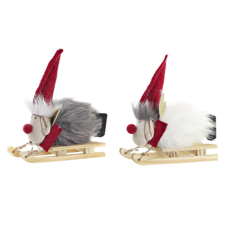 Décorations de Noël DKD Home Decor Polyester Renne (15 x 5