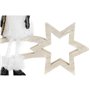 Étoile de Noël DKD Home Decor Polyester MDF Étoile (2 Unités) (18 x 6 x 19 cm)
