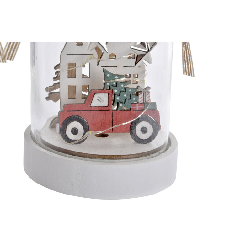 Image secondaire de Décoration lumineuse DKD Home Decor Noël Naturel Maison (2 Unités) (9 x 9 x 17 cm)