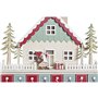 Calendrier de lAvent DKD Home Decor Bois Maison (32 x 8 x 33 cm) (2 Unités)
