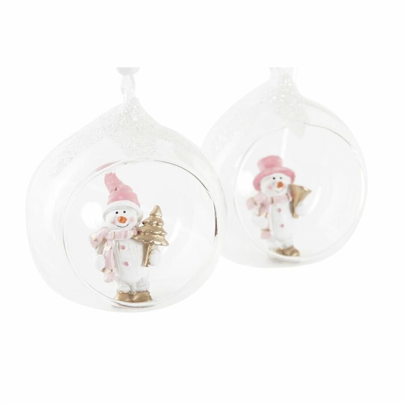 Image secondaire de Décorations de Noël DKD Home Decor Verre Résine (7 x 6 x 8 cm) (4 Unités)