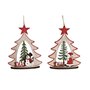 Décorations de Noël DKD Home Decor Bois (2 Unités) (14 x 6 x 18 cm)