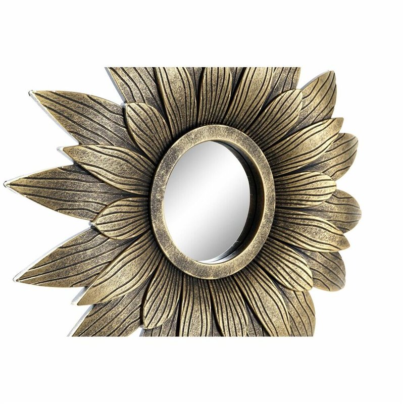 Image secondaire de Ensemble de miroirs DKD Home Decor Verre Doré PP 2 Unités (35 x 2 x 35 cm)