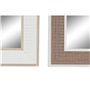 Miroir mural DKD Home Decor Verre Marron Blanc Gris foncé PS Traditionnel 4 Unités (36 x 2 x 66 cm)