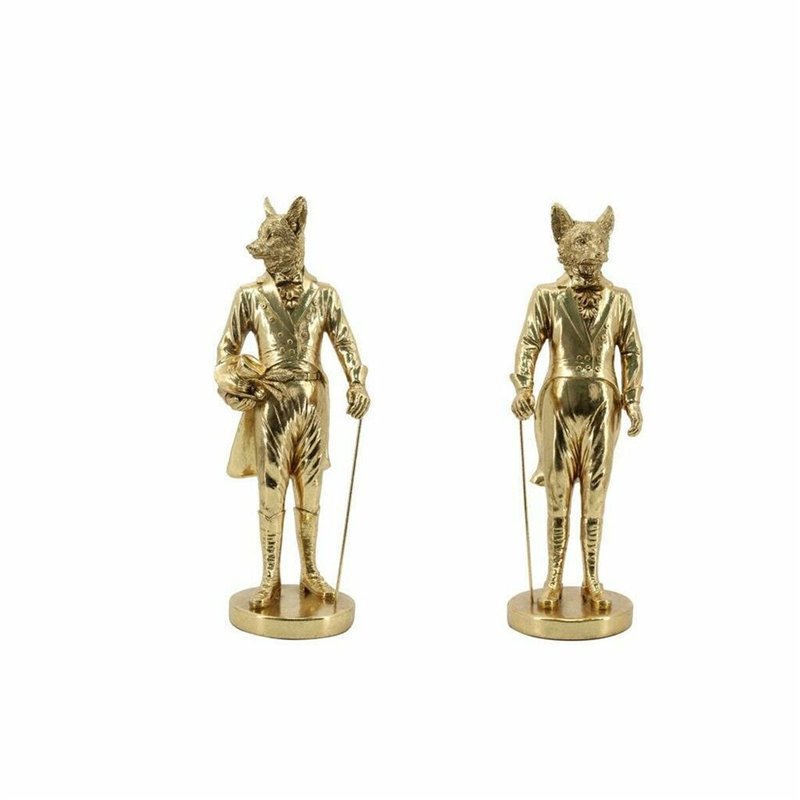 Figurine Décorative DKD Home Decor Aluminium Résine (15 x 12,5 x 41,50 cm) (2 Unités)