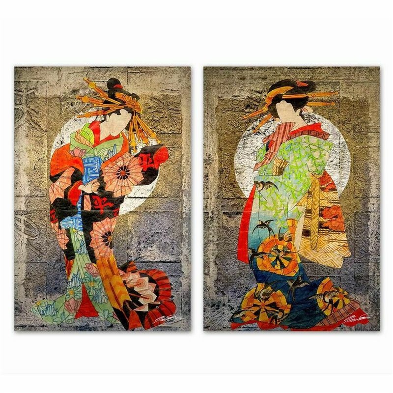 Cadre DKD Home Decor Oriental (40 x 1,8 x 60 cm) (2 Unités)