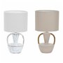Lampe de bureau DKD Home Decor Céramique Polyester 50 W (20 x 20 x 35 cm) (2 Unités)