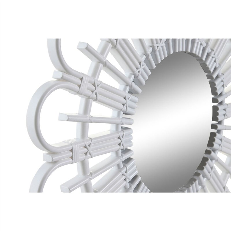 Image secondaire de Miroir mural DKD Home Decor Scandi Verre Naturel Blanc polypropylène (50 x 2,5 x 50 cm) (2 Unités)