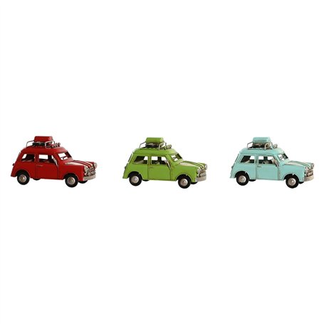 Figurine Décorative DKD Home Decor Rouge Vert Bleu ciel Voiture Vintage 16 x 7