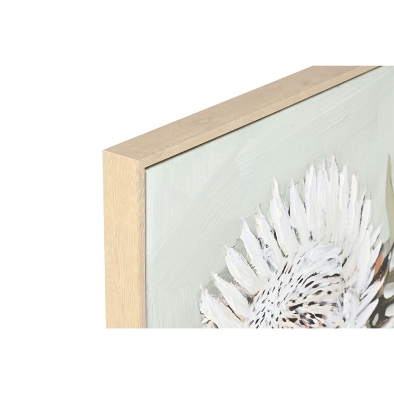 Image secondaire de Cadre Home ESPRIT Jaune Blanc Rouge Vert Cottage 83 x 4,5 x 83 cm (2 Unités)