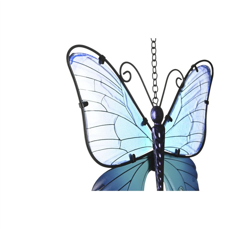 Image secondaire de Décoration murale Home ESPRIT Bleu Orange Papillon Shabby Chic 23 x 13 x 90 cm (2 Unités)