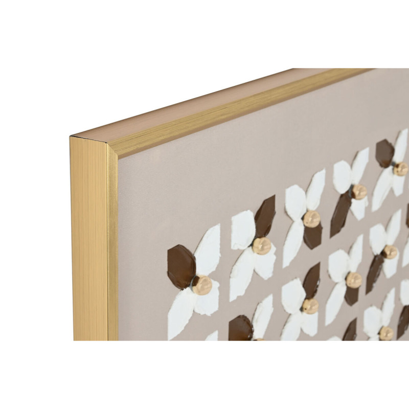 Image secondaire de Cadre Home ESPRIT Blanc Beige Doré Moderne Urbaine 90 x 3,5 x 120 cm (2 Unités)