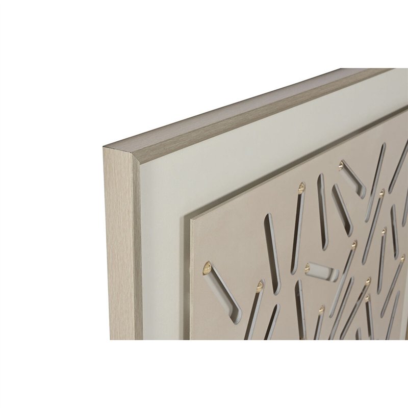 Image secondaire de Cadre Home ESPRIT Vert Beige Doré Moderne Urbaine 90 x 3,5 x 120 cm (2 Unités)