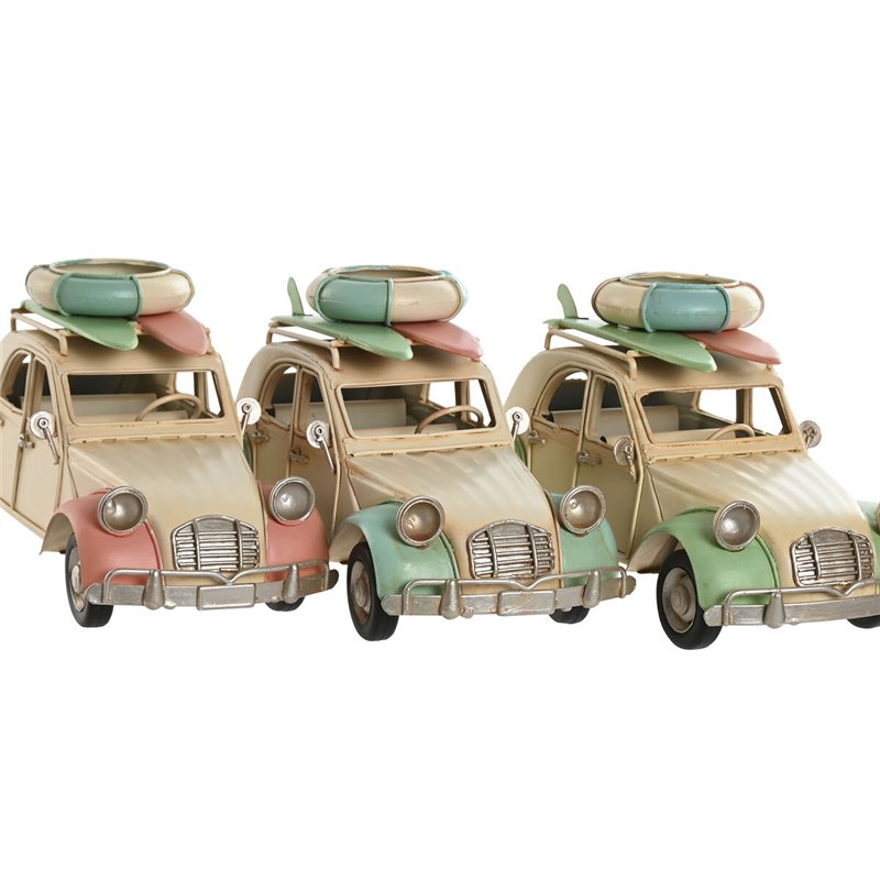 Image secondaire de Figurine Décorative Home ESPRIT Bleu Vert Rose Vintage 28 x 11 x 11,5 cm (3 Unités)