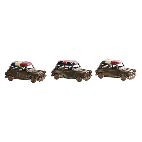 Figurine Décorative Home ESPRIT Doré Argenté Voiture Vintage 17 x 9 x 8 cm (3 Unités)