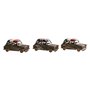 Figurine Décorative Home ESPRIT Doré Argenté Voiture Vintage 17 x 9 x 8 cm (3 Unités)
