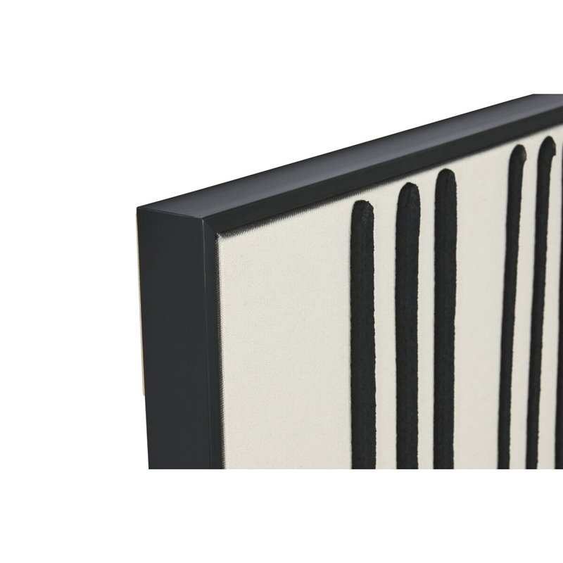 Image secondaire de Cadre Home ESPRIT Blanc Noir Urbaine (2 Unités)